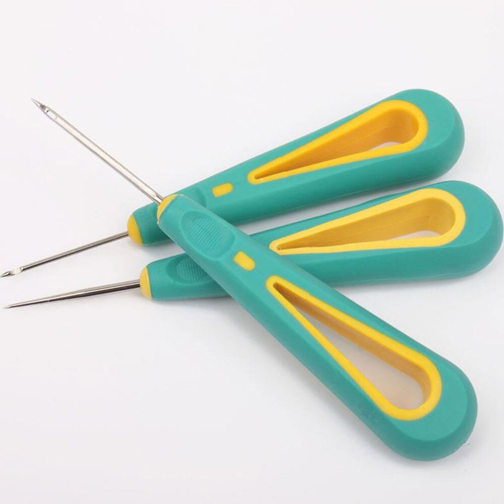 Awl Haken Nadel Stahl Hefter Loch Stanzen Nähen Awl Nadeln Pro Leder Schuhe Reparatur abnehmbar Hand Hefter verjüngen