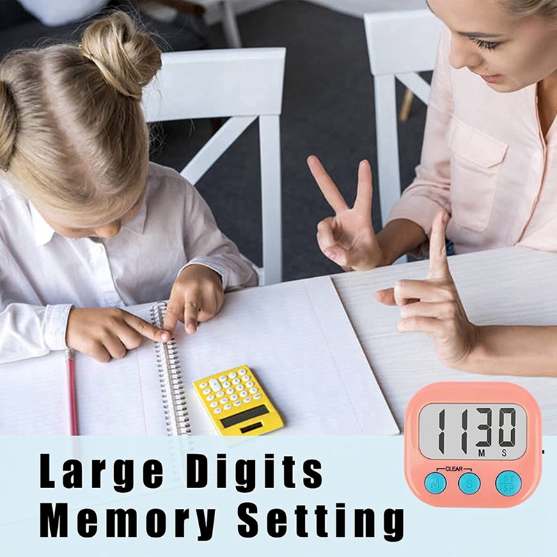 2Pack Classroom Timers For Teachers Kids Digital Timer Pink White