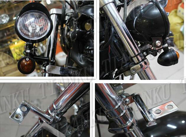 Turn Signal + Spot light Brackets Fork Mount For Suzuki Boulevard C50 Volusia 800 C90 M109R C109 Marauder 800 M50 Intruder