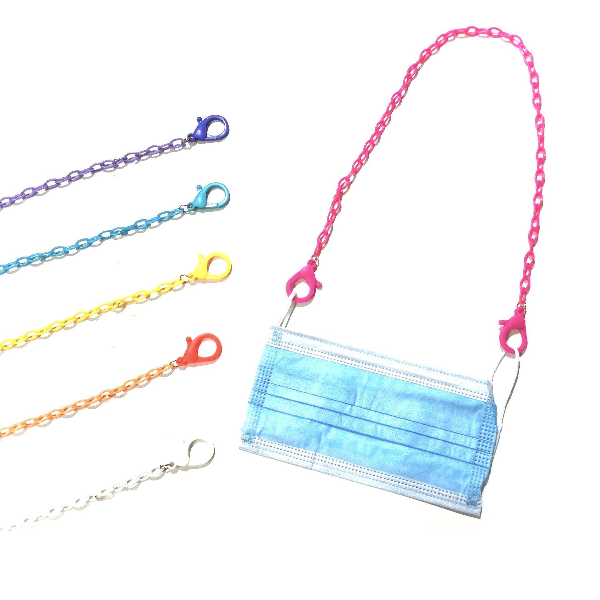 Acrylic Mask Lanyard Mask storage Artifact Portable Mask Storage Chain Student Chains for Storing Masks Save Masks Holder