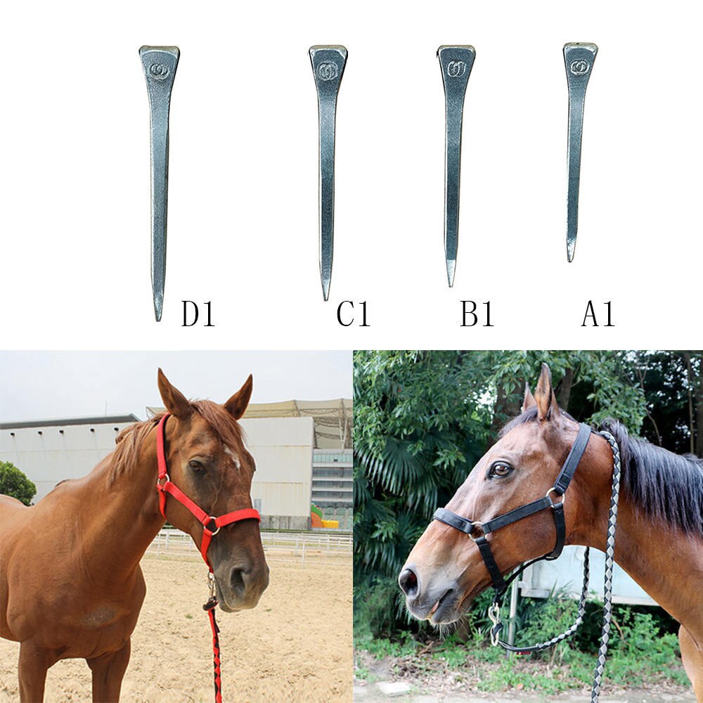 Clavos de herradura de , equipo deportivo ecuestre Para Caballo, E2 E3 E4 E5, 100 Uds.