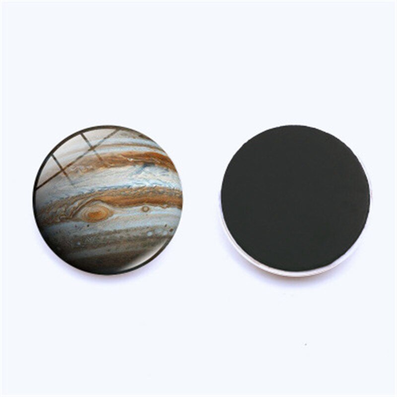 Eight Planets Fridge Magnet Full Moon Earth Solar System Planet Universe Galaxy Nebula Star 30MM Refrigerator Magnets Home Decor