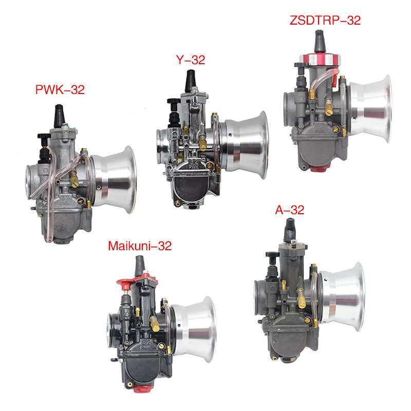 ZS MOTOS – carburateur filtre à Air, 55mm, Modification en compétition, coupe-vent, cornet, pour PWK 32 34 mm