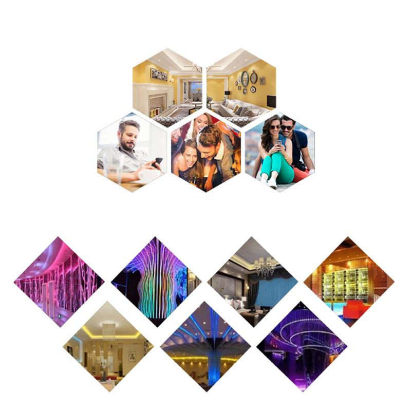 LED Strip RGB Led Light 5050 DC 5V Waterproof LED Light 1/2/3/4/5M diode Ribbon Flexible TV Backlight Light Strip + 44K Remote