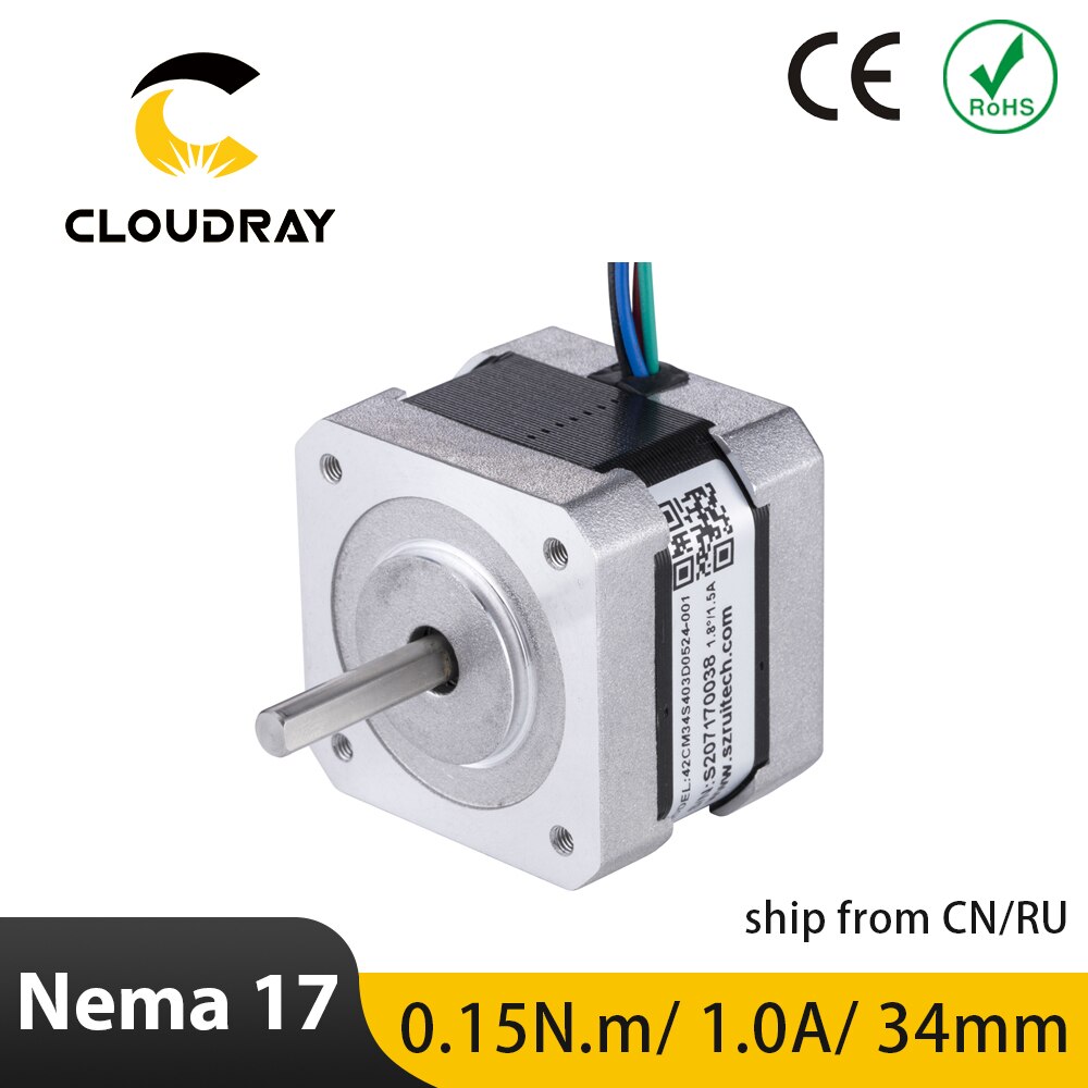 Nema 17 Schrittmotor 42mm 2 Phase Schrittmotor 1A 15Ncm Motor- 4-blei Kabel für 3D Drucker CNC XYZ Motor-