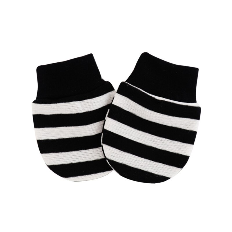 1 paar zachte katoenen handschoenen tegen krabben voor baby's, bescherming voor het gezicht en handbescherming voor baby's, benodigdheden: Ivoor