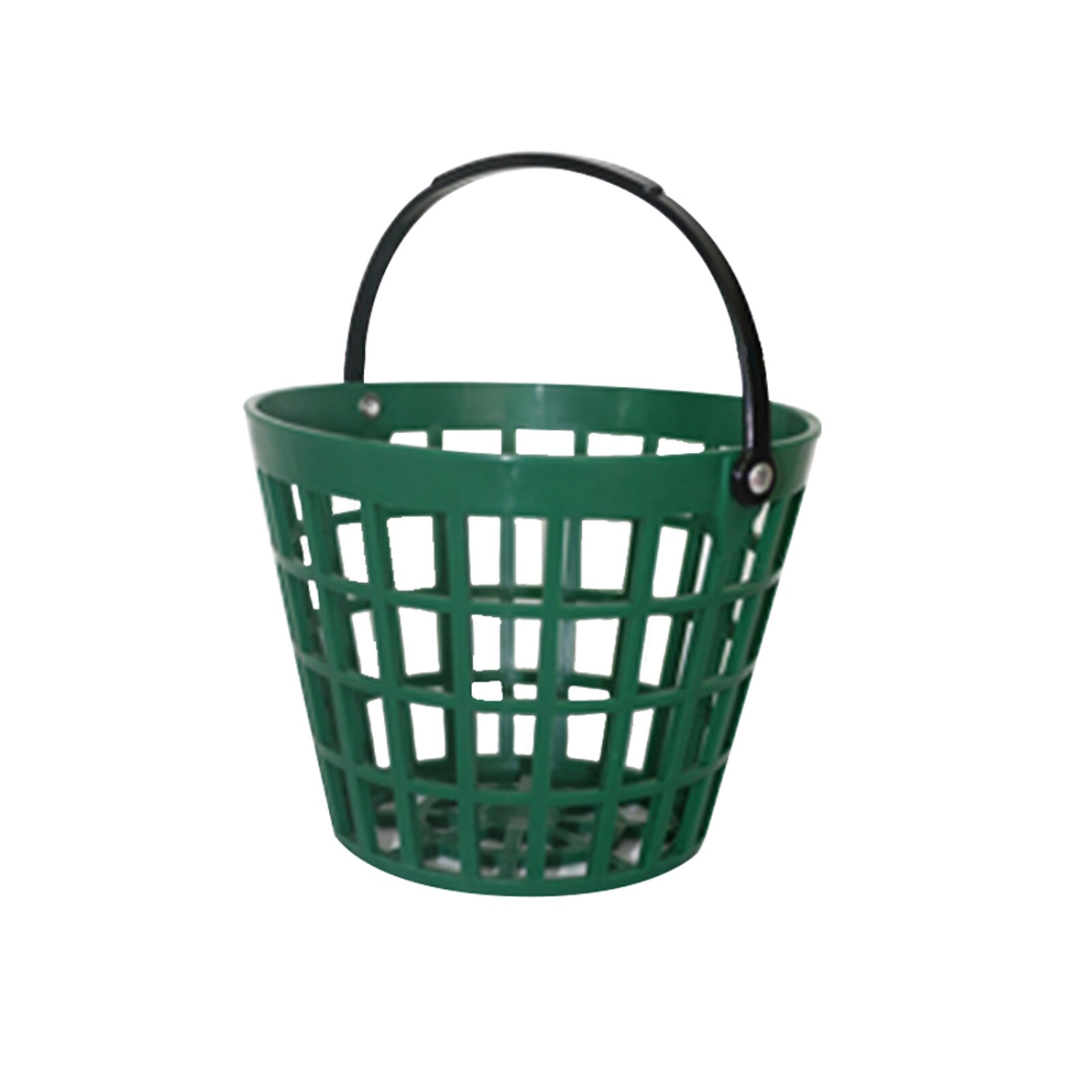 Outdoor Golf Ball Basket Nylon With Handle Large Capacity Green Stackable Storage Container Portable Clubs Home Space Saving: 25