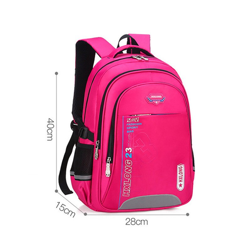 Mais novo crianças sacos de escola para meninas meninos escola mochila preto mochilas escola primária crianças grande mochila escolar: small rose red