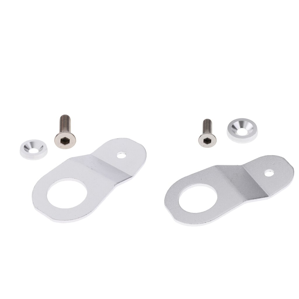 2x Car Radiator Support Bracket Billet For Civic Ek 92 95 Silver