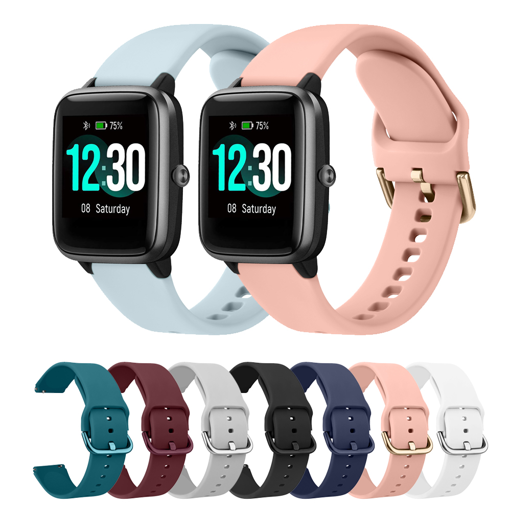 Bracelet en Silicone souple de 19mm pour Veryfitpro ID205L/ID205/ID205S/ID205U/ID205G/ID216/ID215G, Bracelet de montre de Sport