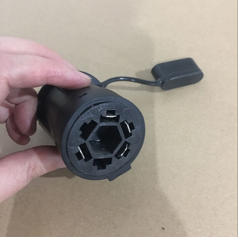 7 Way Round Tow Vehicle End To 4 Pin Flat Trailer End Connector 12V Waterproof U EGO TRAILER