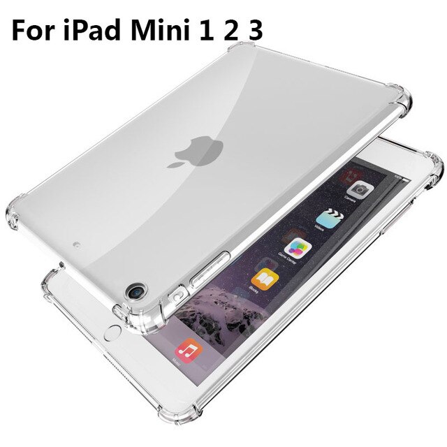Coque transparente pour ipad mini 1 2 3 4 5 9.7 pouces air 1 2 3 4 pro 10.5 11 12.9 pouces, coque transparente pour ipad air 4 10.9: Mini 123