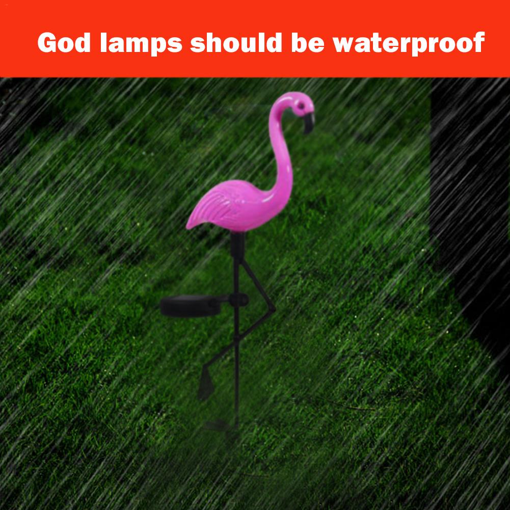 Solar Flamingo Gazon Licht Met Zonnepanelen LED Tuinpad Landschap Lichten Nacht Lamp Waterdicht Huis Tuin Decoratie