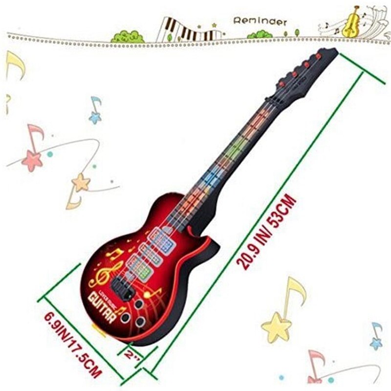 Kids Guitar, Beginner Electric Toy Guitar for Boys Girls Toddlers 21 Inch for Boys and Girls Music