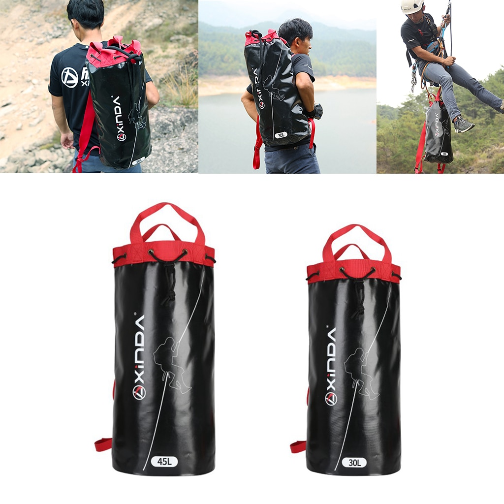 Rope Bag Outdoor Rock Climbing Caving Rope Organizer Backpack with Drawstring Closure Outdoor Sports Accessories