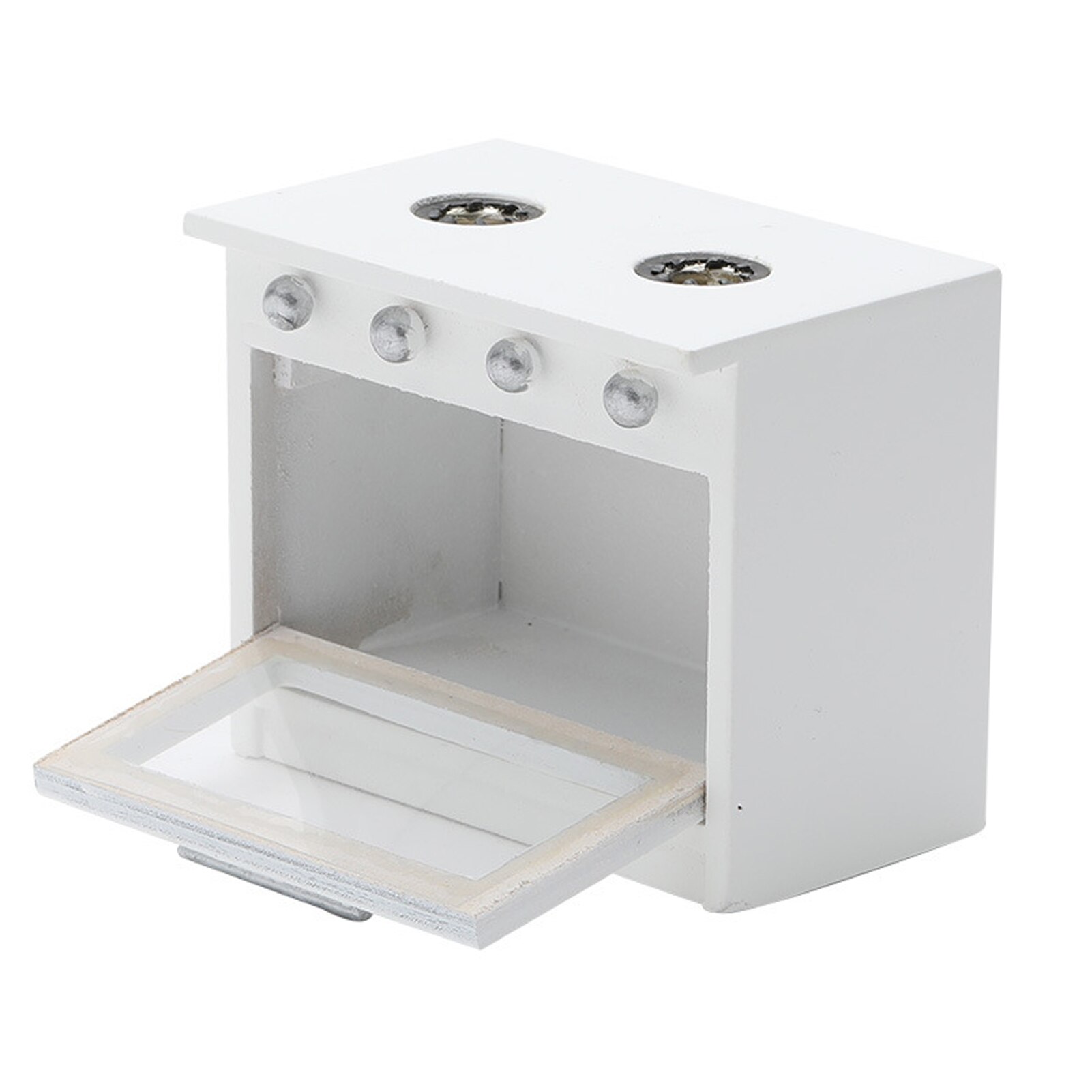 Mini Furniture Play Simulation Kitchen Gas Stove Model Toy for Doll House Decor