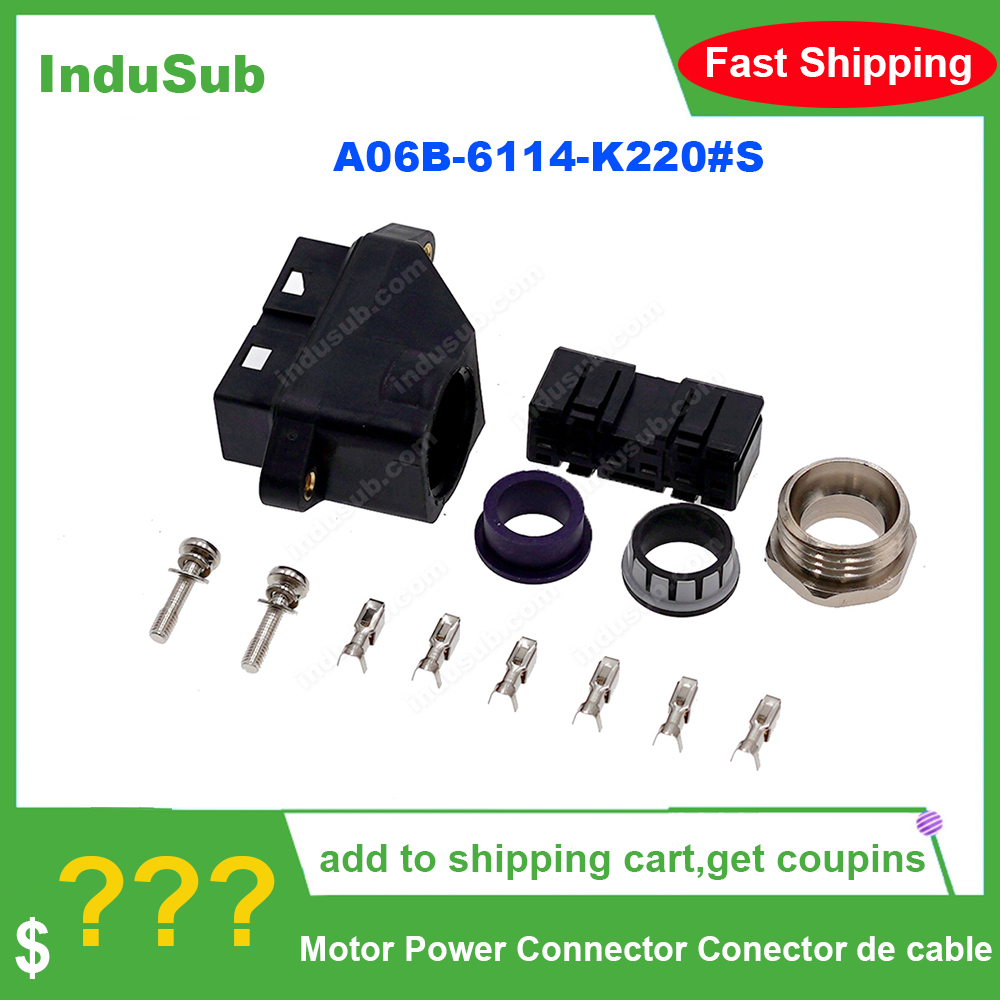 1 zestaw 6P A06B-6114-K220 # S złącze złącza zasilania silnika