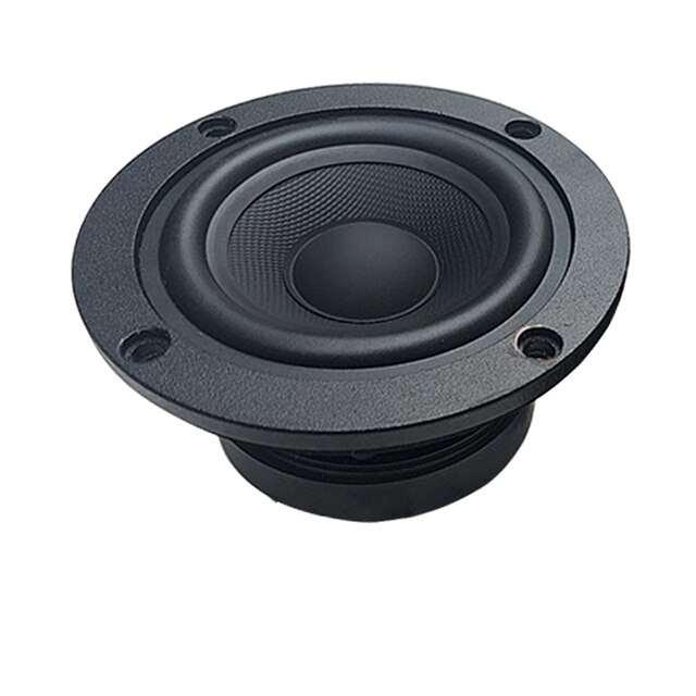 4 Inch Bass Speaker Subwoofer 15W 8Ohm Woofer Speaker Carbon Fiber Basin Loudspeaker Car Subwoofer DIY 1Pc: Default Title