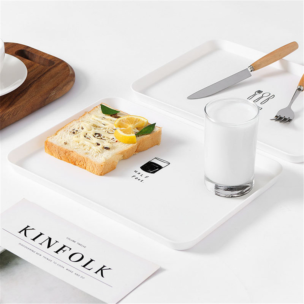 The Brot Kunststoff-Tablett PP, contenedor de postre, bandejas de Werkzeuge Geschirr Einfache Dekoration Geschenk, 1 Uds.