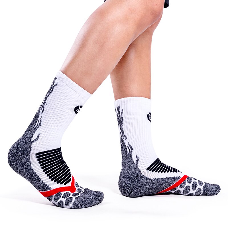 Kuangmi 1 para Sport Socken Professionelle Basketball Kompression Socken Schützen Füße Atmungs Wicking Socken Radfahren Fahrrad Socken