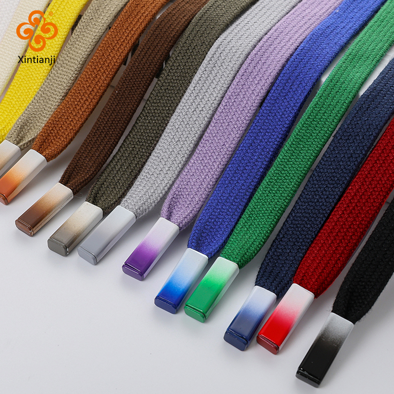 Tapones planos de algodón con capucha de 12mm, cordones gordos, cordón retorcido, pantalones, cuerda, cordón de repuesto, accesorios de costura DIY