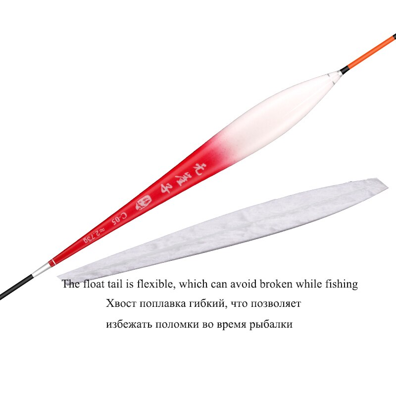 Composite Nano Floats Shallow Water Buoy Big Buoyancy Color Gradual Change Bobber Hard Tail Pesca Fishing Tackle Accessories