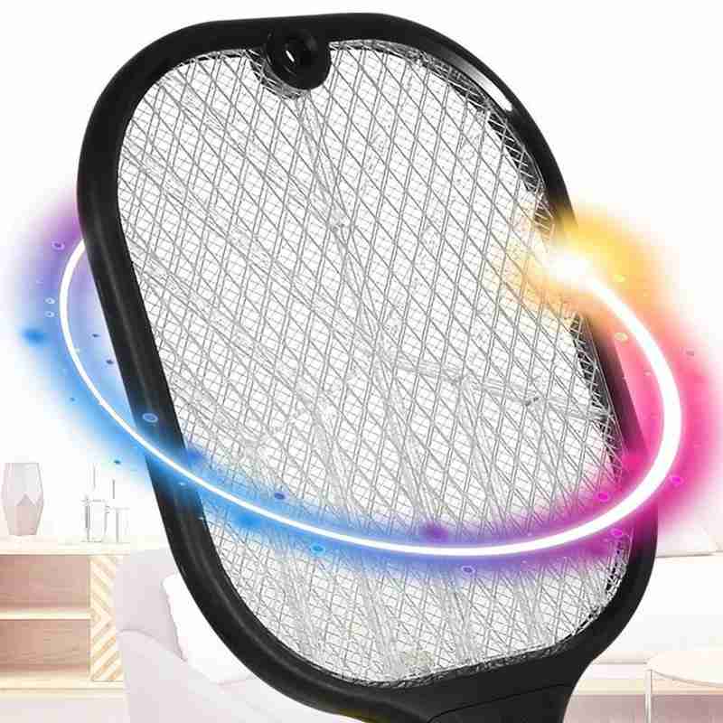 1pc USB Rechargeable Household Powerful Mosquito Killer Three-in-one Light Multi-function Mosquito Shoot Purple W2R8