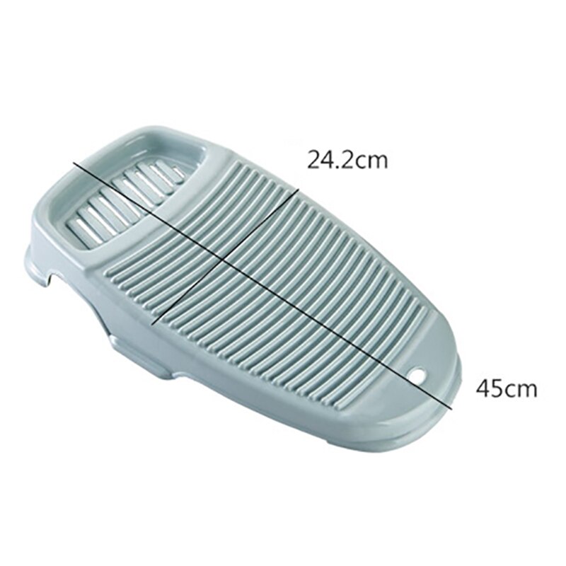 Plastic Anti-slip Travel Home Padded Washboard Hand Washing Board Shirts Cleaning Laundry Scrubboards Clothes Laundry Tub