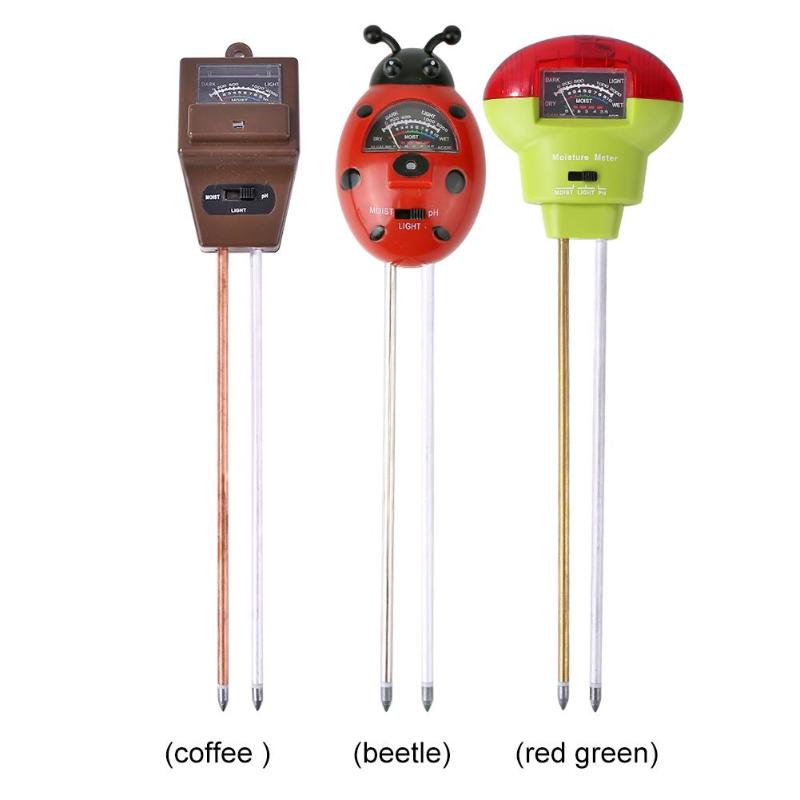 3 en 1 testeur numérique humidité du sol lumière du soleil PH mètre testeur pour plantes fleurs acidité humidité mesure jardin plantes outils