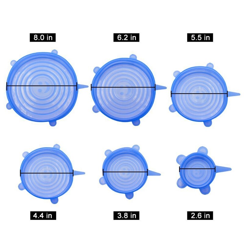 Multifunction Silicone Cover Stretch Lids Reusable Airtight Food Wrap Keeping Fresh Seal Bowl Stretchy Wrap Kitchen Cookware