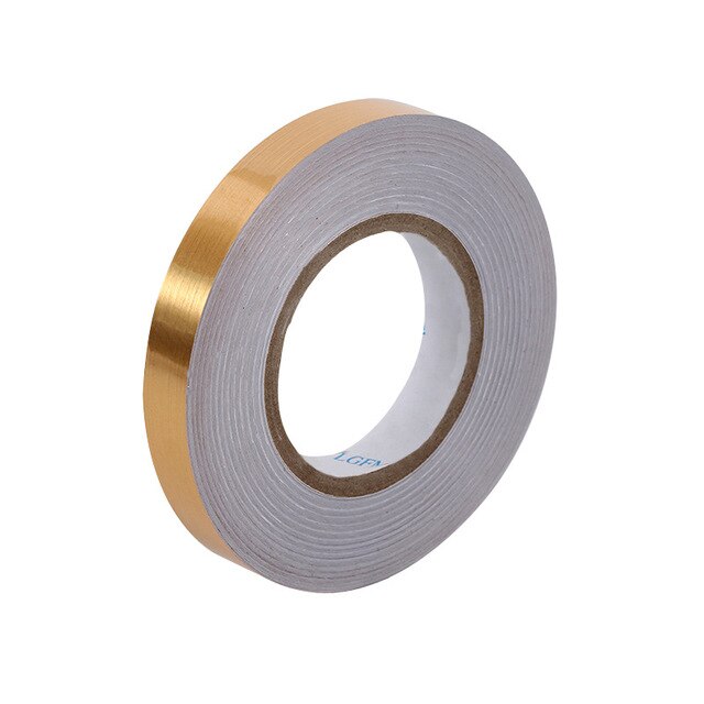 Home Improvement Tile Gap Tape Self-Adhesive Sticker Floor Wall Seam Sealing Tape Home Decoration 15ft: Gold / Medium