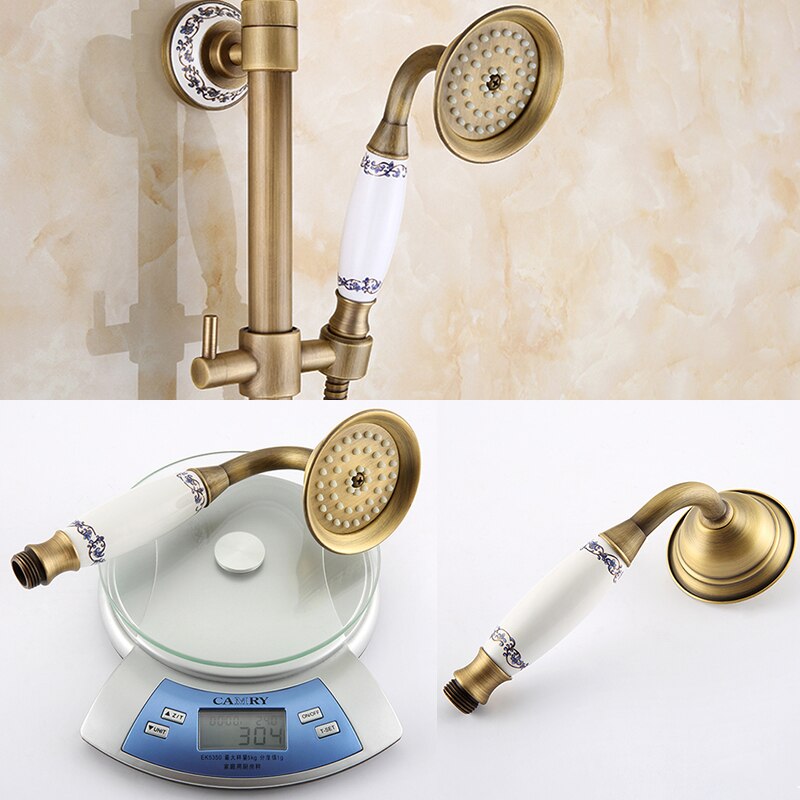 Antique Bronze Hand Holder Shower Brass Bronze Bath Shower Hand Replace Bathroom Copper Shower ML001