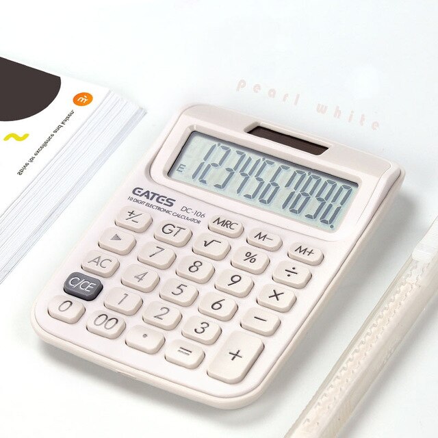 Calculator Trumpet Mini Small Computer Girl Cute Pink Student Comtable Portable Student Calculator Office Supplies Solar: 1