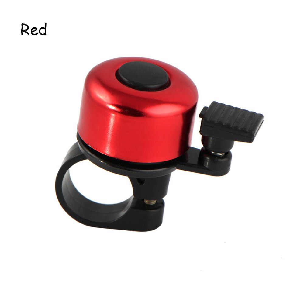 1pc 4 farver cykel klokke horn lyd alarm sikkerhed cykling beskyttende udendørs cykel styr metal klokke ringe cykel tilbehør: Rød
