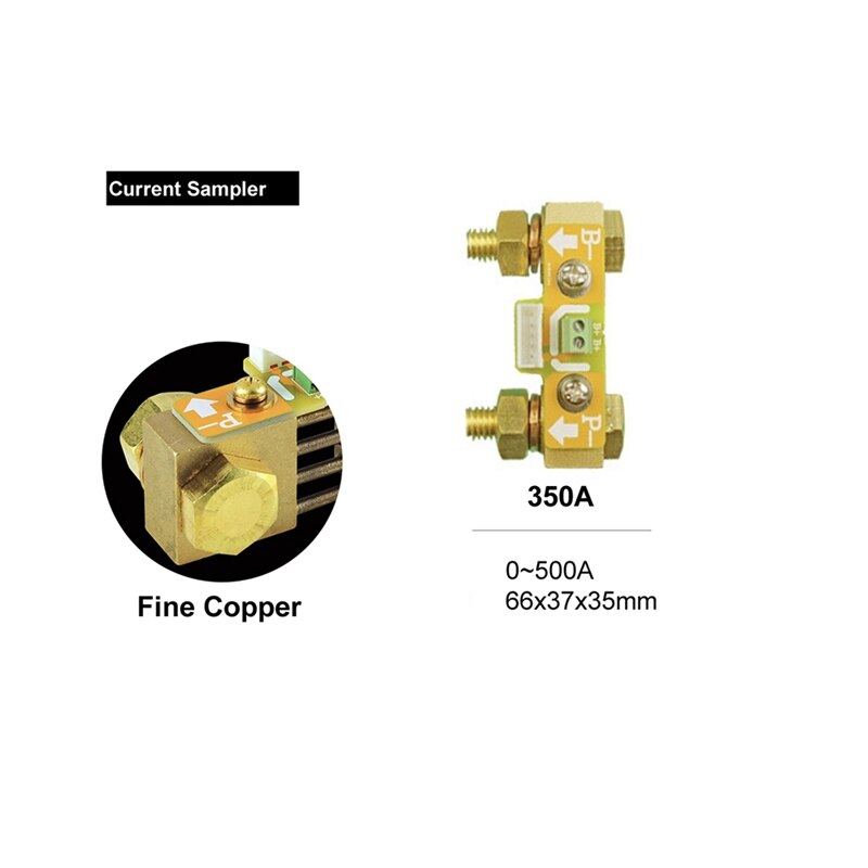350A Lithium Battery Lead-Acid Battery Fuel Gauge Two-Way Memory Battery Capacity Monitor for Car Van Boat Marine