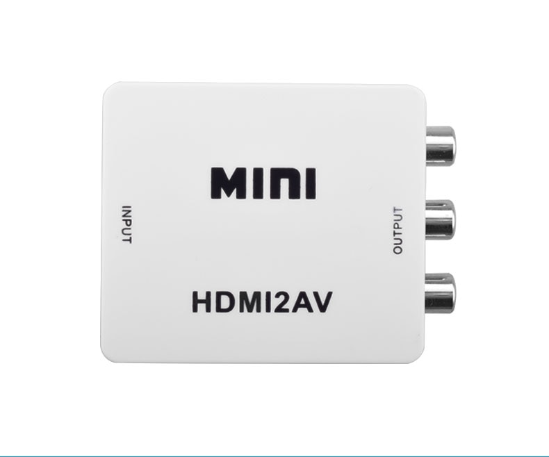 1080P Hdmi Naar Av Hdmi Naar Rca AV2HDMI Mini Hdmi Naar Av Converte Signal Converter Voor Tv, vhs Videorecorder, Dvd Records Chipsets Getoond HDMI2AV