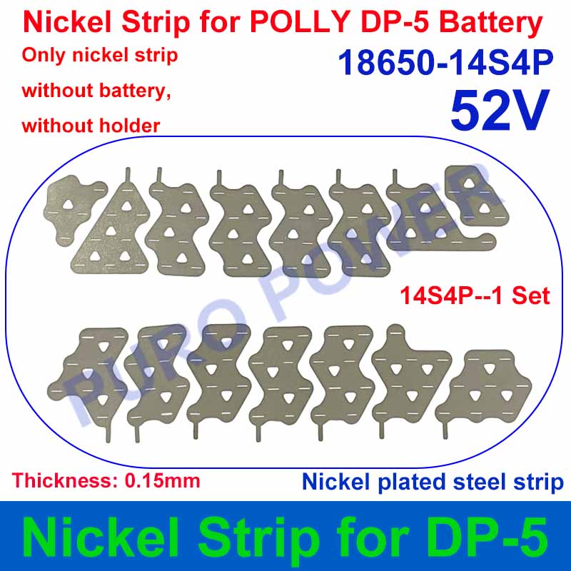 Nickel Strip For Polly DP Battery 36V 48V 52V 10S 13S 14S Thickness 0.15mm for DIY DP-6 DP-9 DP-2170-5C E-Bike Battery Pack: Blue