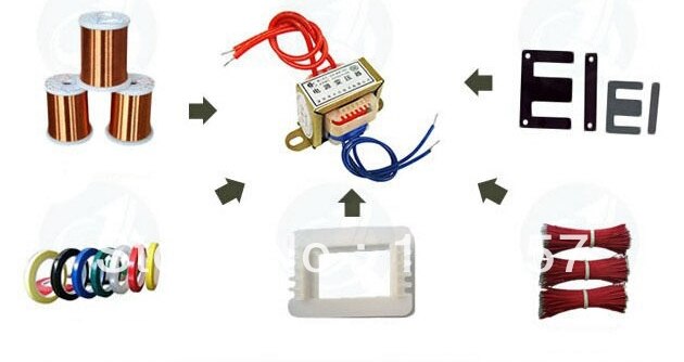 2w ei ferritkärnanång 220v 50hz vertikalt monterad eltransformator utspänning