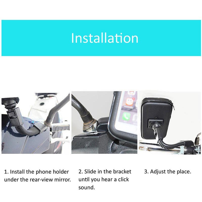 Universal Phone Holder Waterproof Case Bag Bicycle Motorcycle Mount For Bmw Hp2 Megamoto Sport K1200lt K1300gt K1300r K1300s
