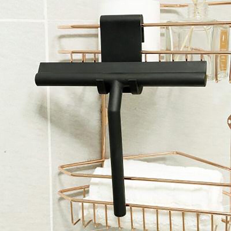 Shower Scraper Window Glass Scraper Shower Scraper Cleaner with Silicone Bracket Glass Cleaning Tool Bathroom Accessories