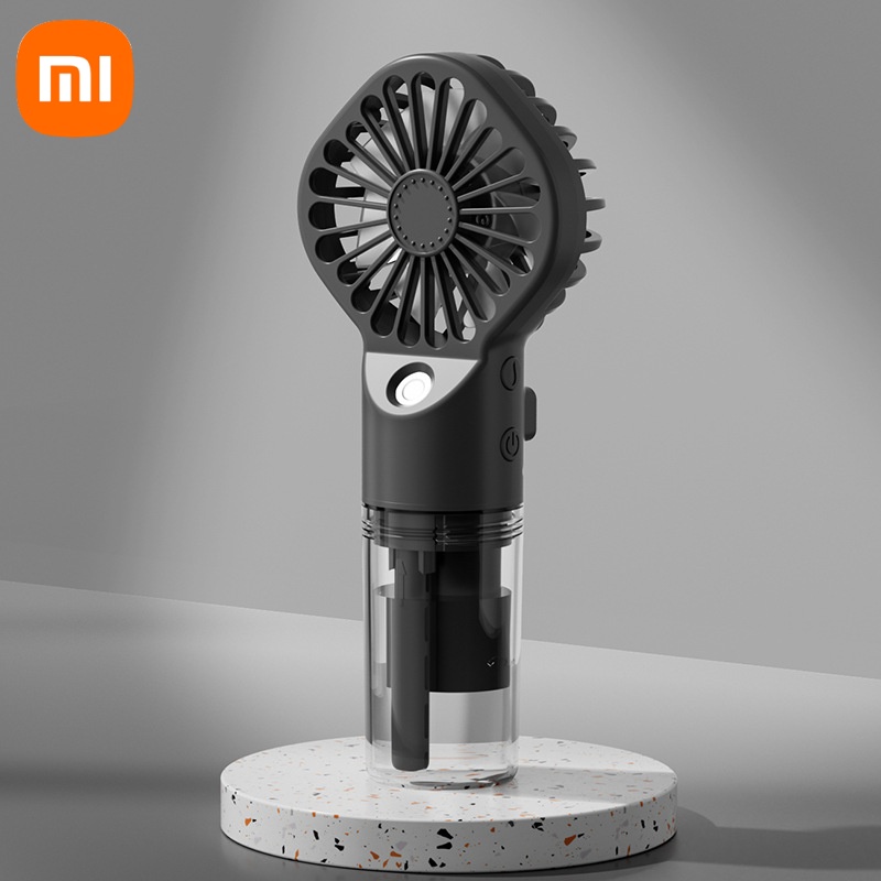 Xiaomi Tragbarer Luftbefeuchter-Ventilator, Mini-Hand-Nebelventilator, tragbarer wiederaufladbarer Handventilator mit Luftbefeuchter, Mini-Wassersprühventilator: verrotten