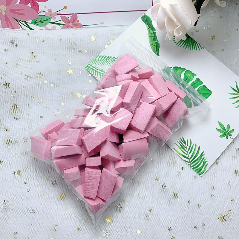 70pcs Sponge Chunks Addition for Slime Supplies Lizun Accessories Filler Charms for Slime Bead Foam Clay Mud Decoration: Pink