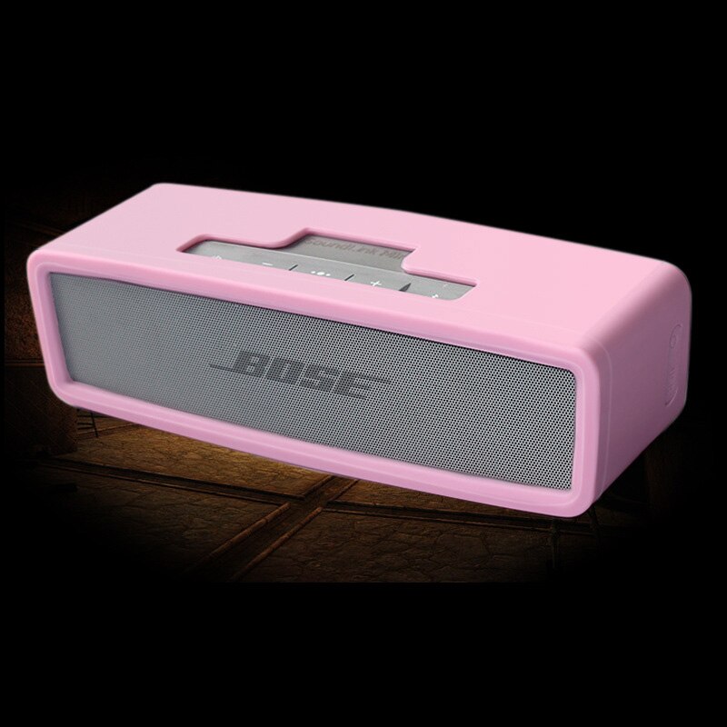 EVA Travel Hard Case Compatibel voor Bose Soundlink Mini 2/Mini 1 Draagbare Draadloze Bluetooth Speaker: Silicone Rose Red