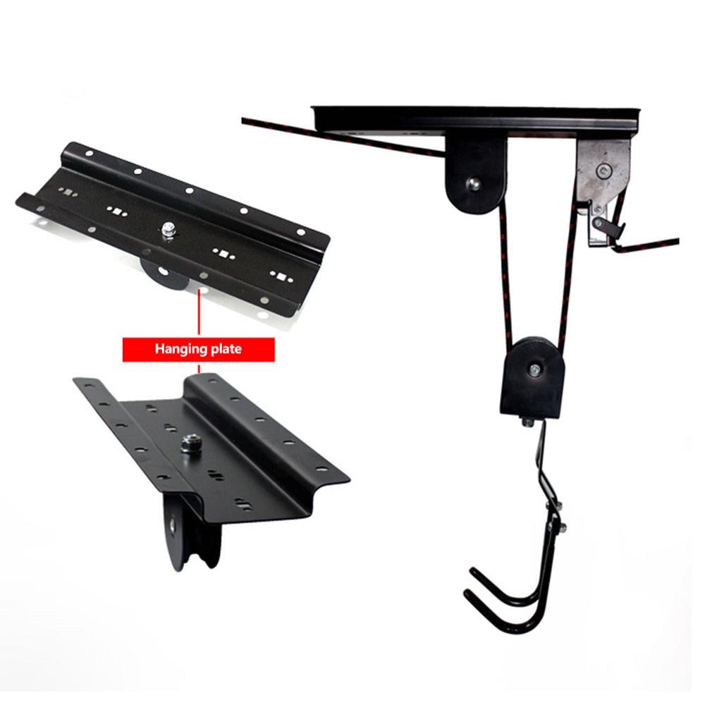 Ceiling Lift Cargo Racks For Bicycle Bike Storage Garage Hanger Mounted Hoist Pulley Rack 45lbs Metal Lift Assemblies