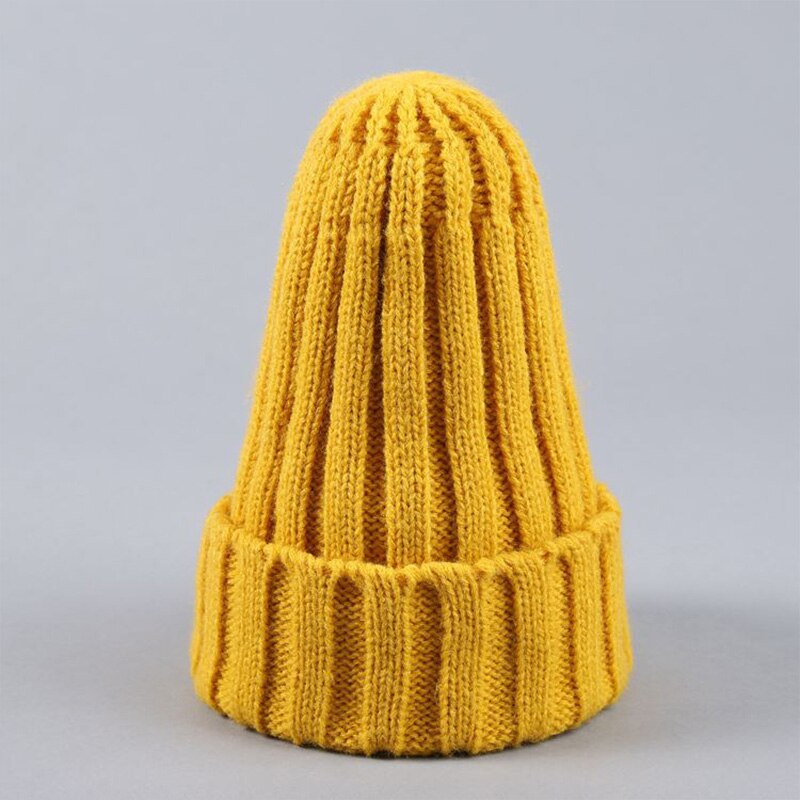 Stickad baby turban mössa varma ullkepsar mjuk mössa för barn flickor pojkar nyfödd elastisk småbarn spädbarn vinter huvudbonader: 9