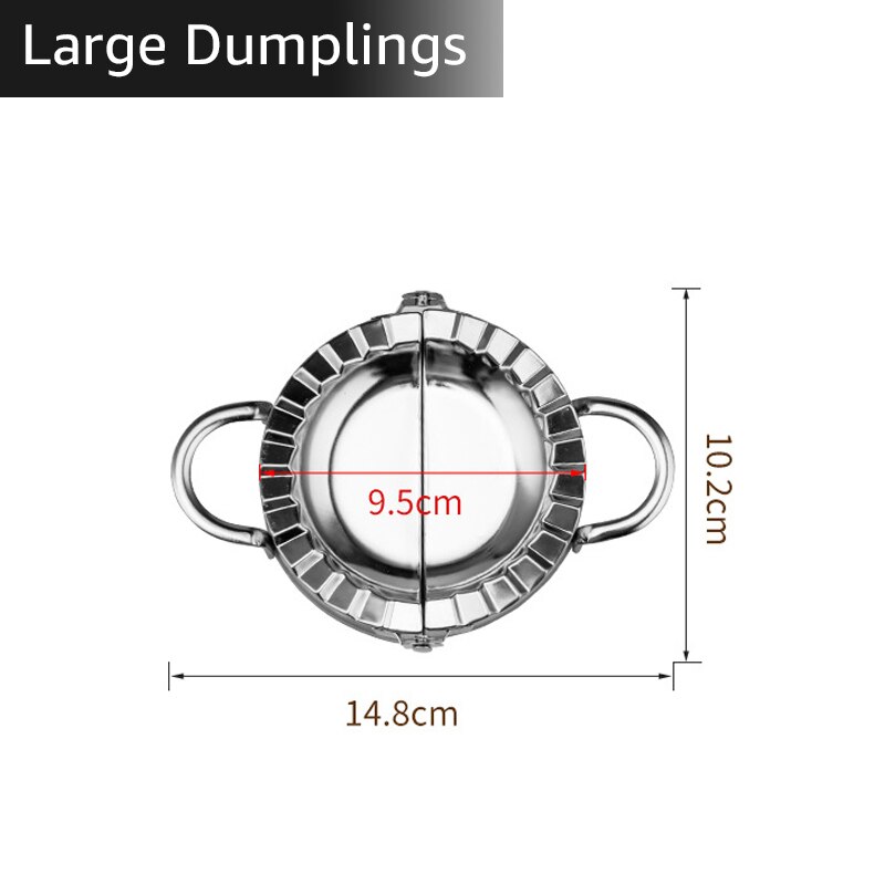 4 in 1 DIY Dumpling Mold Dumplings Maker Tool Wrapper Cutter Jiaozi Pierogi Pastry Molds Kitchen Baking Accessories: Mold L