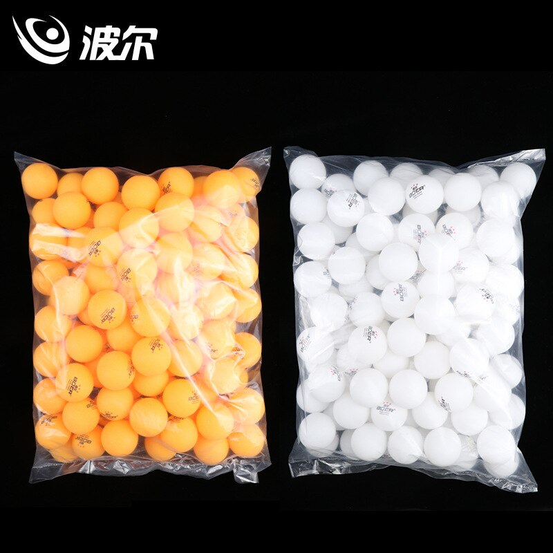 BOER 1 pack 100pcs Table Three-stars Tennis Balls ABS 40+ Balls Plastic Ping Pong Balls Durable High-elastic Durable