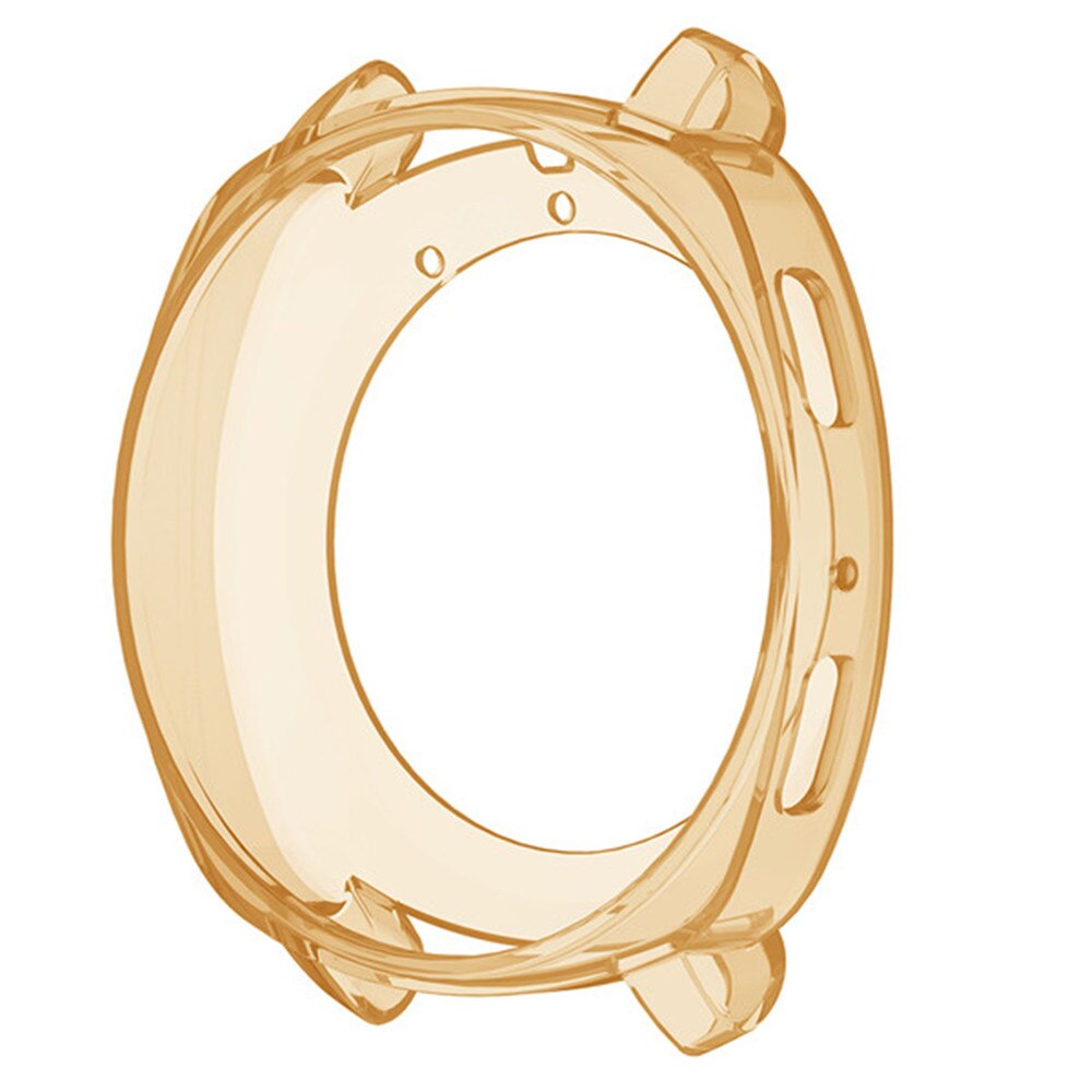 Tpu-bestendige, transparante siliconen beschermhoes voor horlogekasten van samsung gear sport-horloges: Geel
