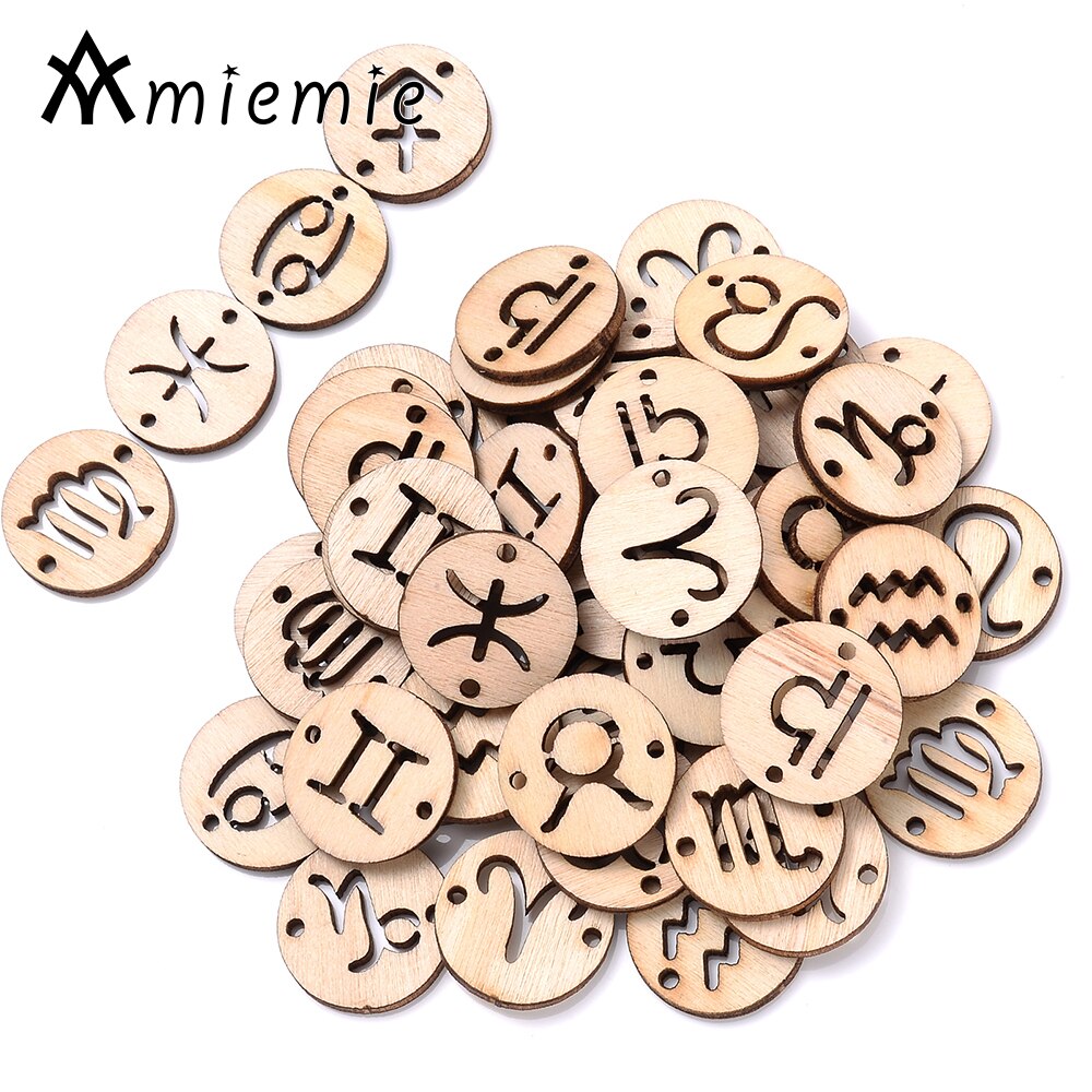 10Pcs 20Mm Holle Sterrenbeeld Houten Kralen Natuurlijke Houten Losse Kralen Voor Sieraden Maken Armband Oorbel Diy Sieraden bevindingen