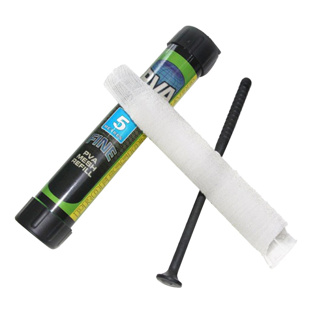 Pva Fishing Mesh Dissolve Refillbait Bag For Solid Bait Tackle Throwing Tool Mesh Bait Mesh Universal Refill Stocking Bait Bags: 18mm